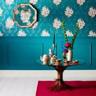Bold Floral Wallpaper Master Bedroom Remodel