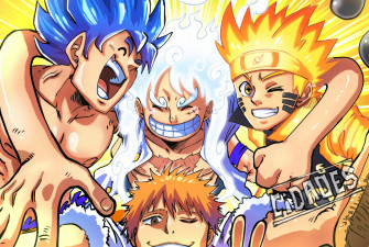 Goku Luffy Naruto Ichigo By Cidades