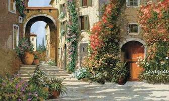 Tuscan Breezeway Large Wall Mural Murals