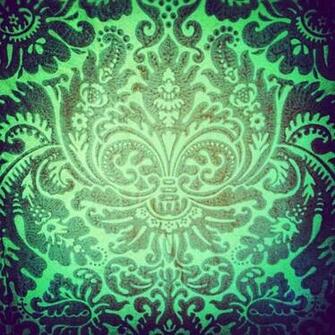 Damask Wallpaper Skull Face Photograph