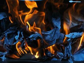 Burning Paper Image