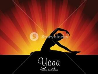 Abstract Medical Concept With Silhouette Of A Young Man In Yoga