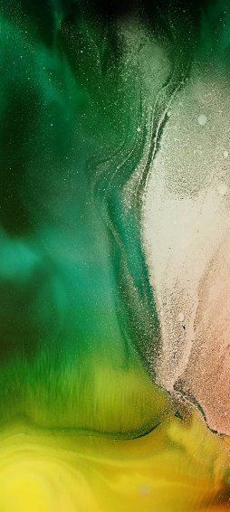 Ios Green And Gold Glitters Wallpaper