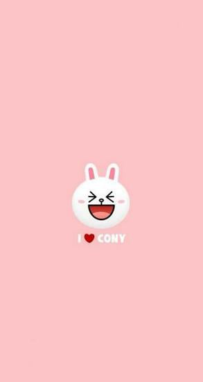 I Heart Cony Rabbit Bunny iPhone Wallpaper
