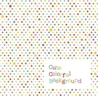 Cute Colorful Background Vector Graphic Childish Circles Kids