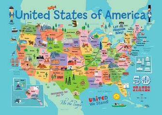 Usa Map Wall Mural By Edward Miller Wallpaper Murals Your Way