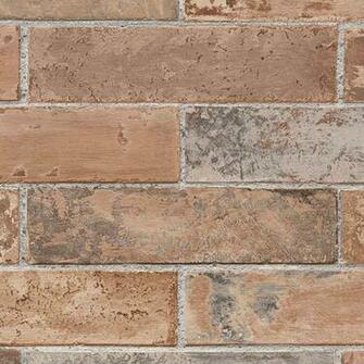 Brown Brick Wallpaper Grasscloth