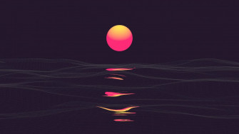 Red And Yellow Moon Ps4wallpaper