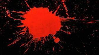 Motion Paint Splatter With Red Splattering A