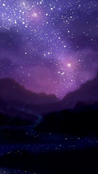 Night iPhone Stars Wallpaper 3d