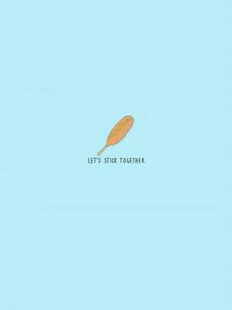 Stick Together Corndog Cardmaking Cute Wallpaper Background