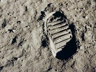 Space Wallpaper Apollo Bootprint