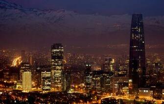 Wallpaper Sunset Chile Santiago De