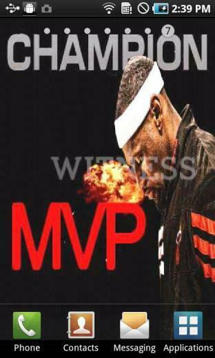 Lebron James Live Wallpaper Screenshot
