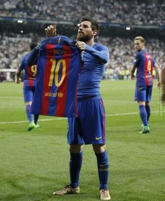 Messi S Iconic Celebration Vs Real Madrid Front Troll