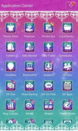 Bigger Keep Calm Sparkle Go Sms Theme For Android Screenshot
