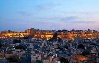 Wallpaper Lights Home India Rajasthan Golden City Jaisalmer