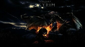 Skyrim HD Background Wallpaper Res