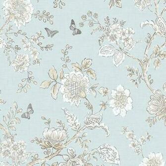 Pastel Toile Wallpaper Top Background