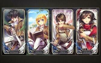 Levi Armin Eren Mikasa Attack On Titan Shingeki No Kyojin HD Wallpaper