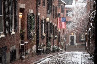 Acorn Street Snow Kevin D Jordan Photography
