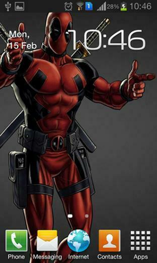 Deadpool Ist Ein Live Wallpaper Mit Deinem Lieblingscharakter Aus Dem