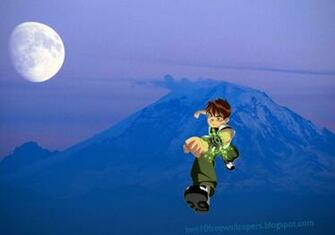 Desktop Wallpaper Ben Ten Running In Blue Moon Mountain