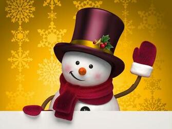 Cute Snowman Wallpaper