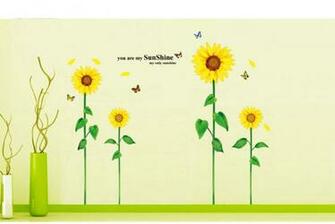 You Are My Sunshine Sunflower Wallpaper Wall Sticker Mural Home
