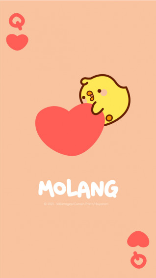 Molang Valentine S Day Wallpaper Piu Queen Card