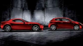Red Cars In Black Background 1080p Wallpaper HD