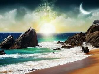 Wallpaper Sunrise In Beach Fantasy Nature Windows Background