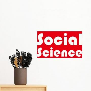 Buy Diythinker Course And Major Social Science Red Removable Wall