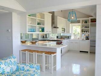 Shiplap Walls Cottage Kitchen Turquoise Brooks And