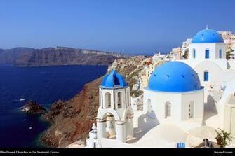 Santorini Greece Desktop Wallpaper From Seyeneco Website Design