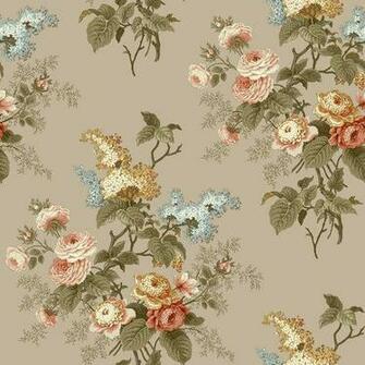 York Wallcoverings Er8182 Waverly Cottage Emma S Garden Wallpaper