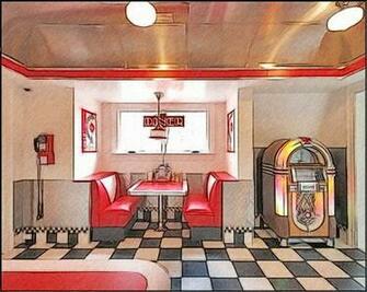 50s Diner Wallpaper Decorating Ideas