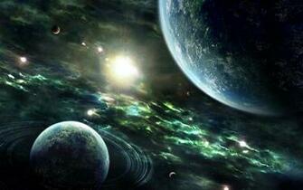 Sci Fi Planets Desktop Wallpaper