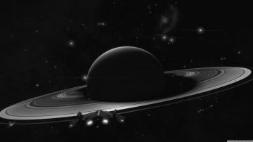 Asp Explorer Arriving At Saturn Ultra HD Desktop Background