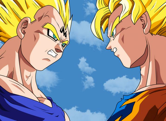 Goku Vs Vegeta By Dragonlucky86