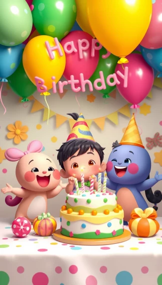 Cocomelon Happy BirtHDay Wallpaper