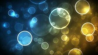 Wallpaper Light Bubbles Over Blue And Yellow HD
