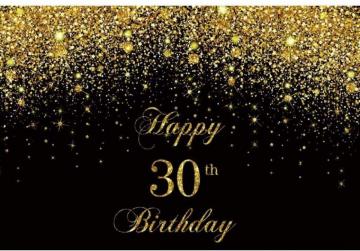Amazon Ofila 30th BirtHDay Backdrop Polyester Fabric