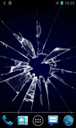 Cracked Screen Live Wallpaper Screenshot