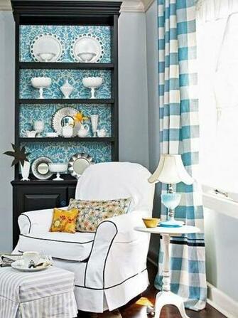 Put Wallpaper In The Back Of Your Bookshelf Such A Clever Idea