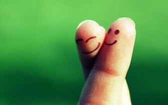 Funny Finger Faces Wallpaper Desktop