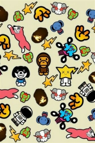 HD Cool Cartoons Paster iPhone Wallpaper Background