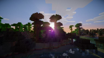 Minecraft Background Shaders HD Wallpaper 1080p
