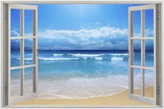 Exotic Beach Wall Stickers Film Mural Art Decal Wallpaper