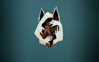 Wallpaper Hipster Galaxy Wolf